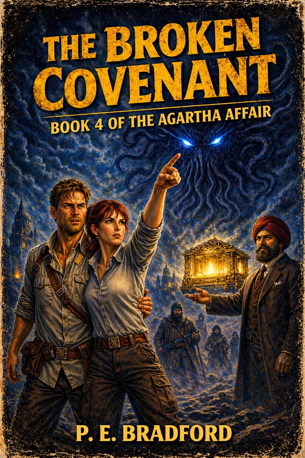 Book cover of The Broken Covenant by P. E. Bradford