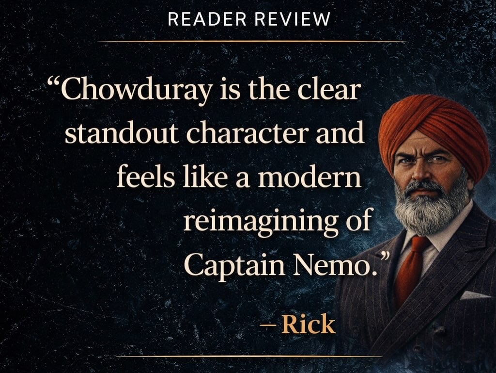 Reader review praising Chowduray as the standout character and a modern reimagining of Captain Nemo.