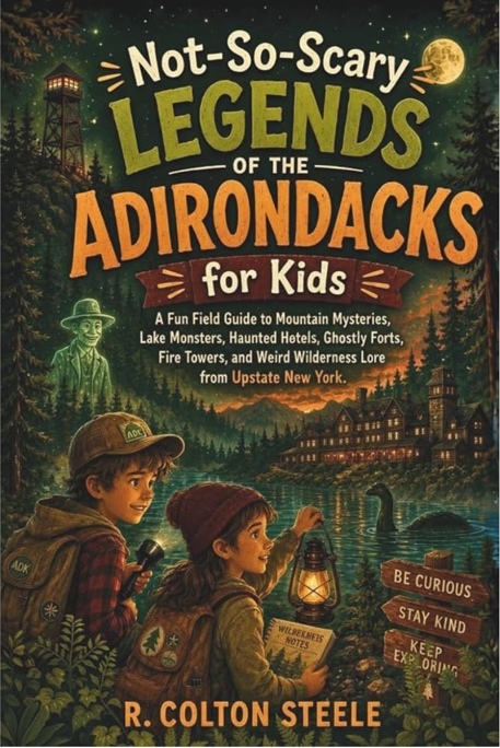 Book cover of Not-So-Scary Legends of the Adirondacks for Kids by R. Colton Steele