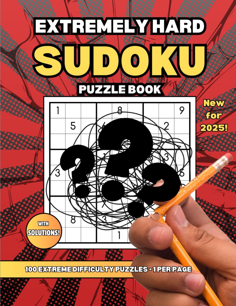 Cover of Extremely Hard Sudoku Puzzle Book by J. R. Salem