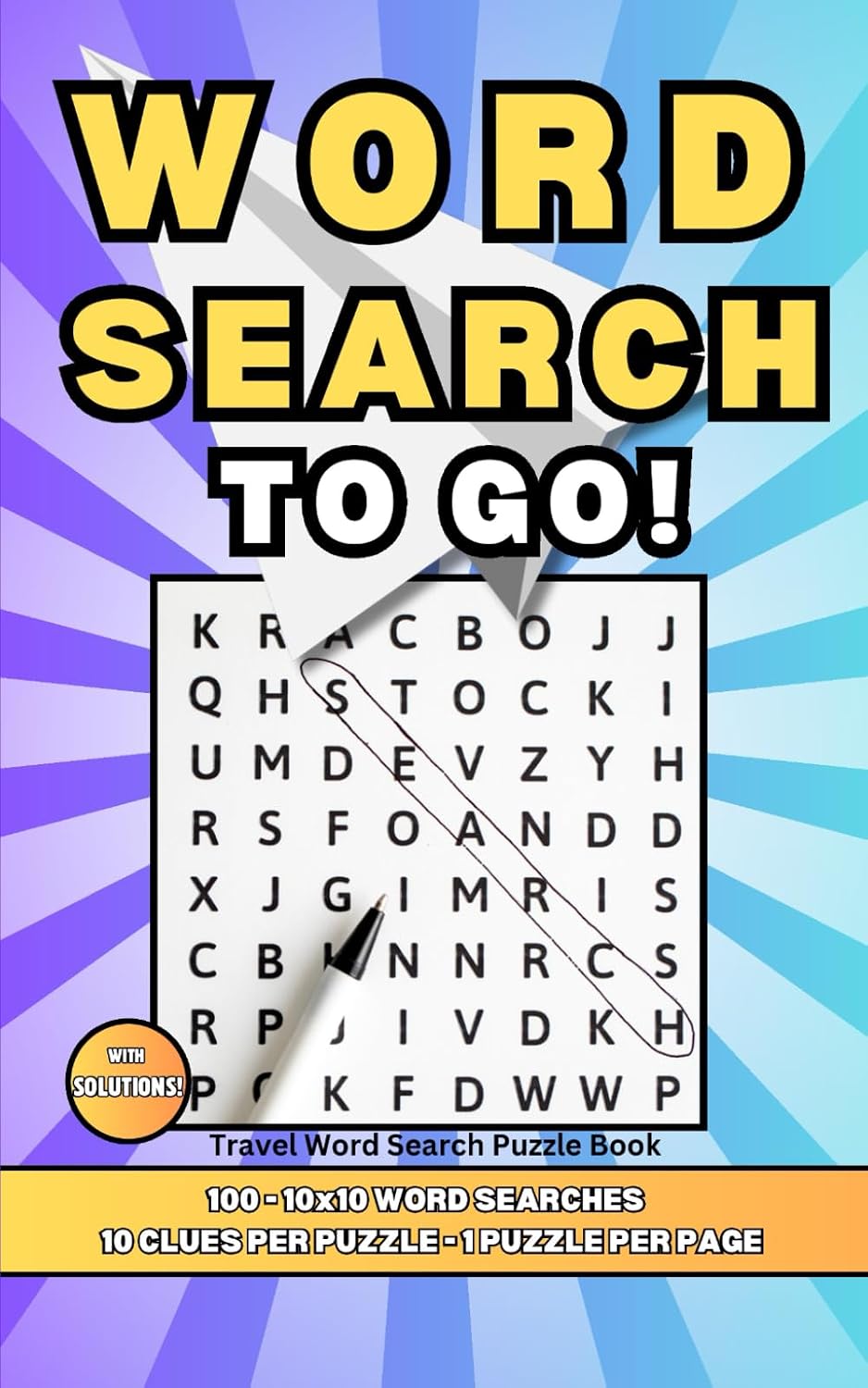 Cover of Word Search to Go travel word search puzzle book by J. R. Salem